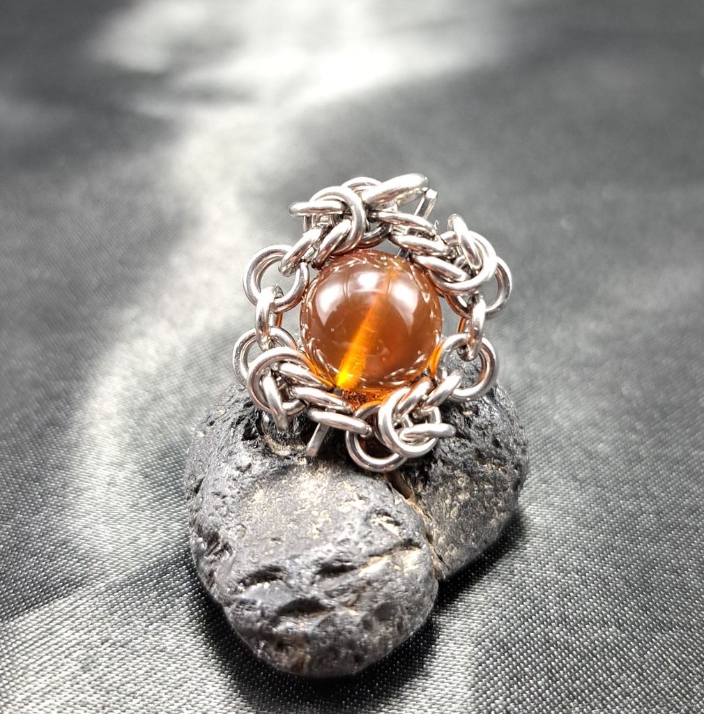 ミャンマー産天然琥珀! ブルーアンバー　ペンダントトップ