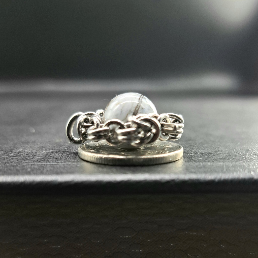 特有模様が美しい コモンブルーオパール ペンダントトップ