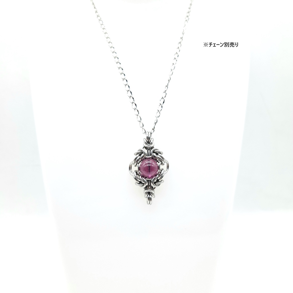 パープル フローライト ペンダントトップ