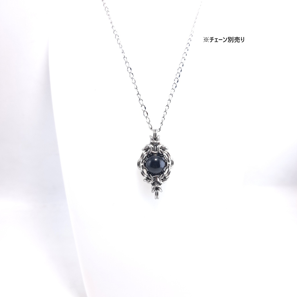 天然 黒水晶 ペンダントトップ