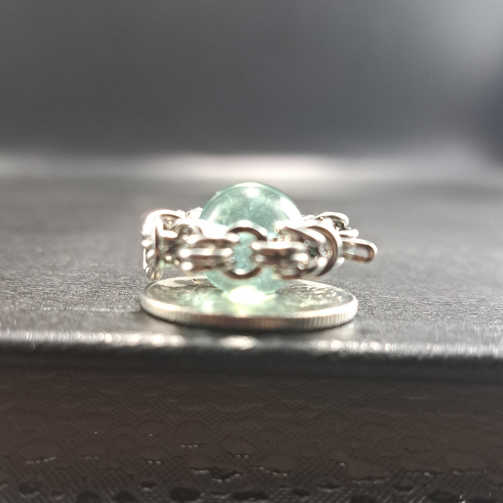 蛍光色が美しい ブルーグリーン フローライト ペンダントトップ