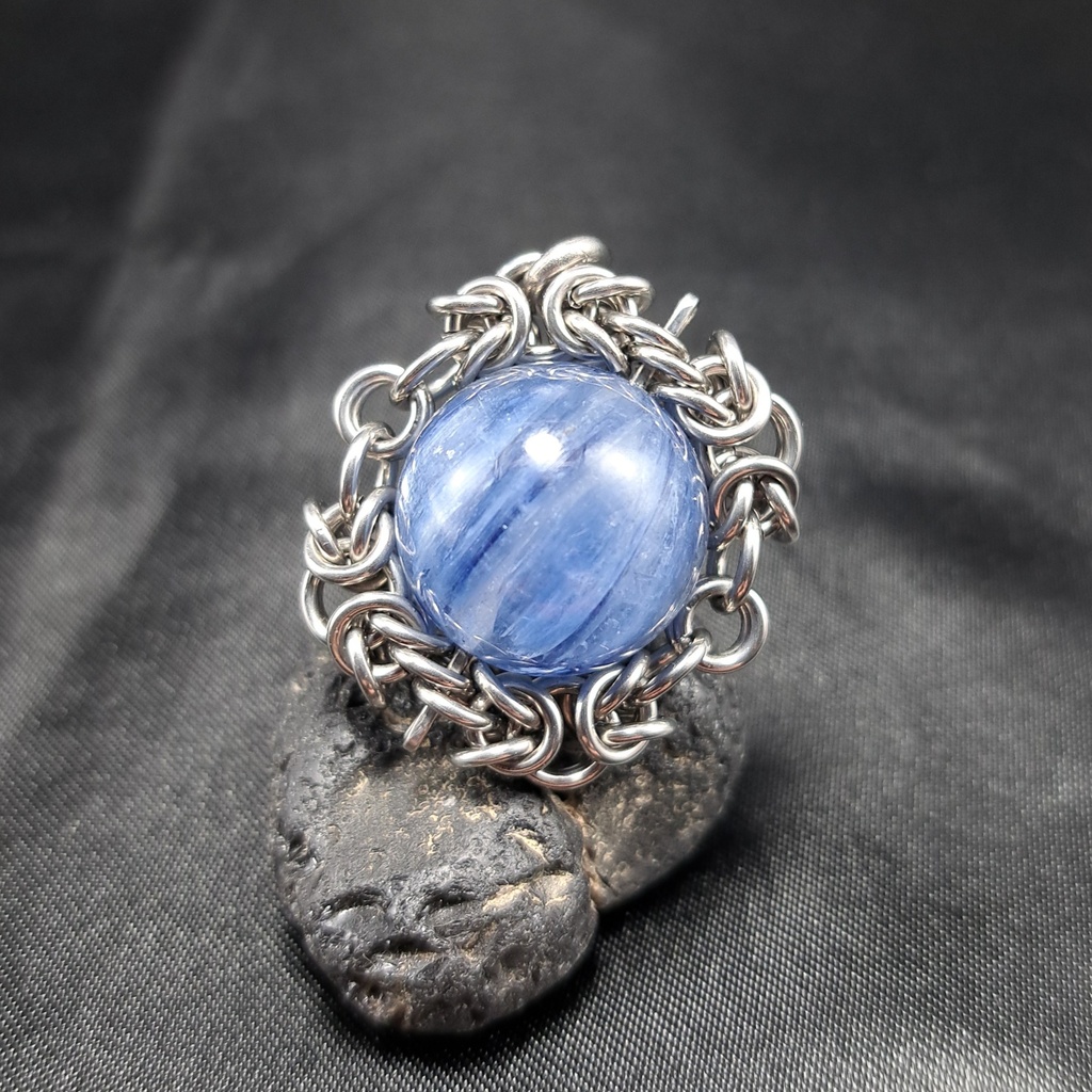 大珠・発色良好! カイヤナイトシリカ ペンダントトップ