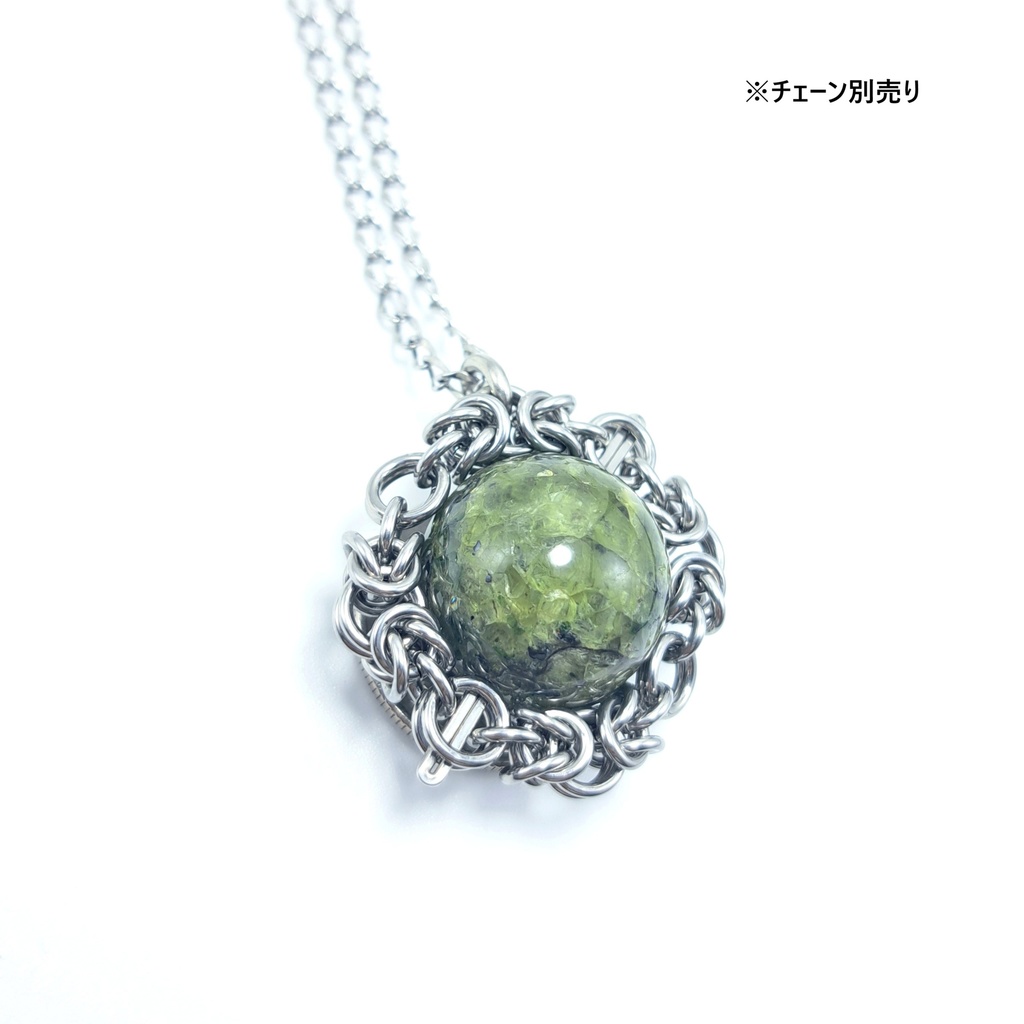 大珠! かんらん石 ( ペリドット ) ペンダントトップ