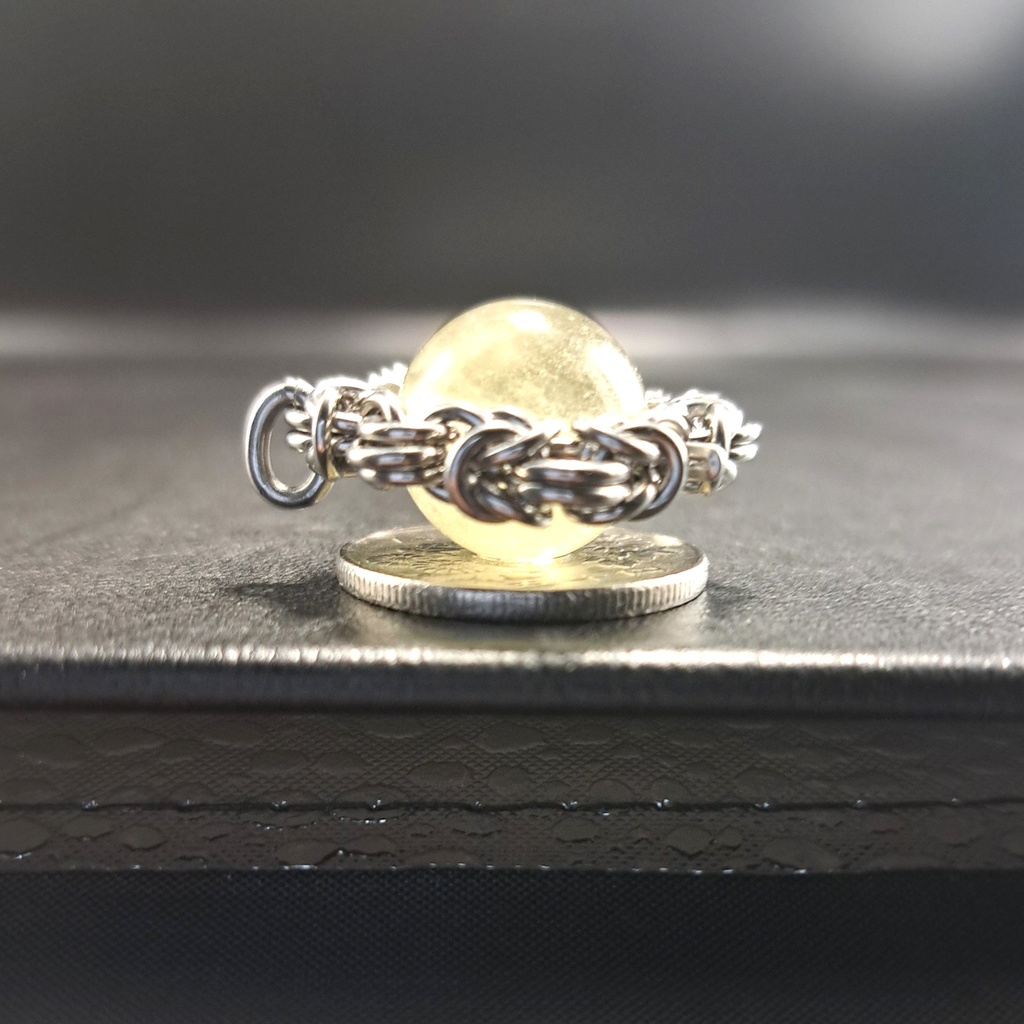 大珠! リビアングラス ペンダントトップ