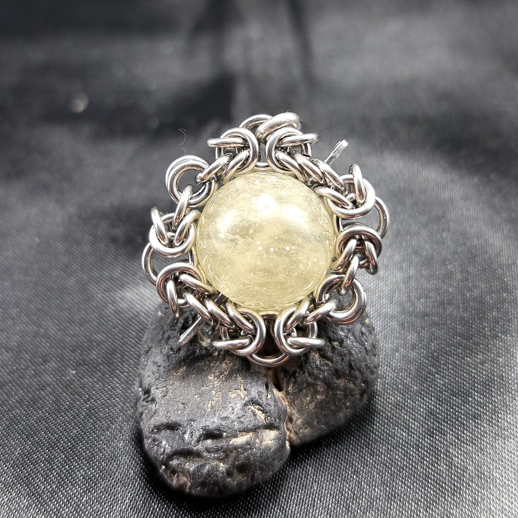 大珠! リビアングラス ペンダントトップ