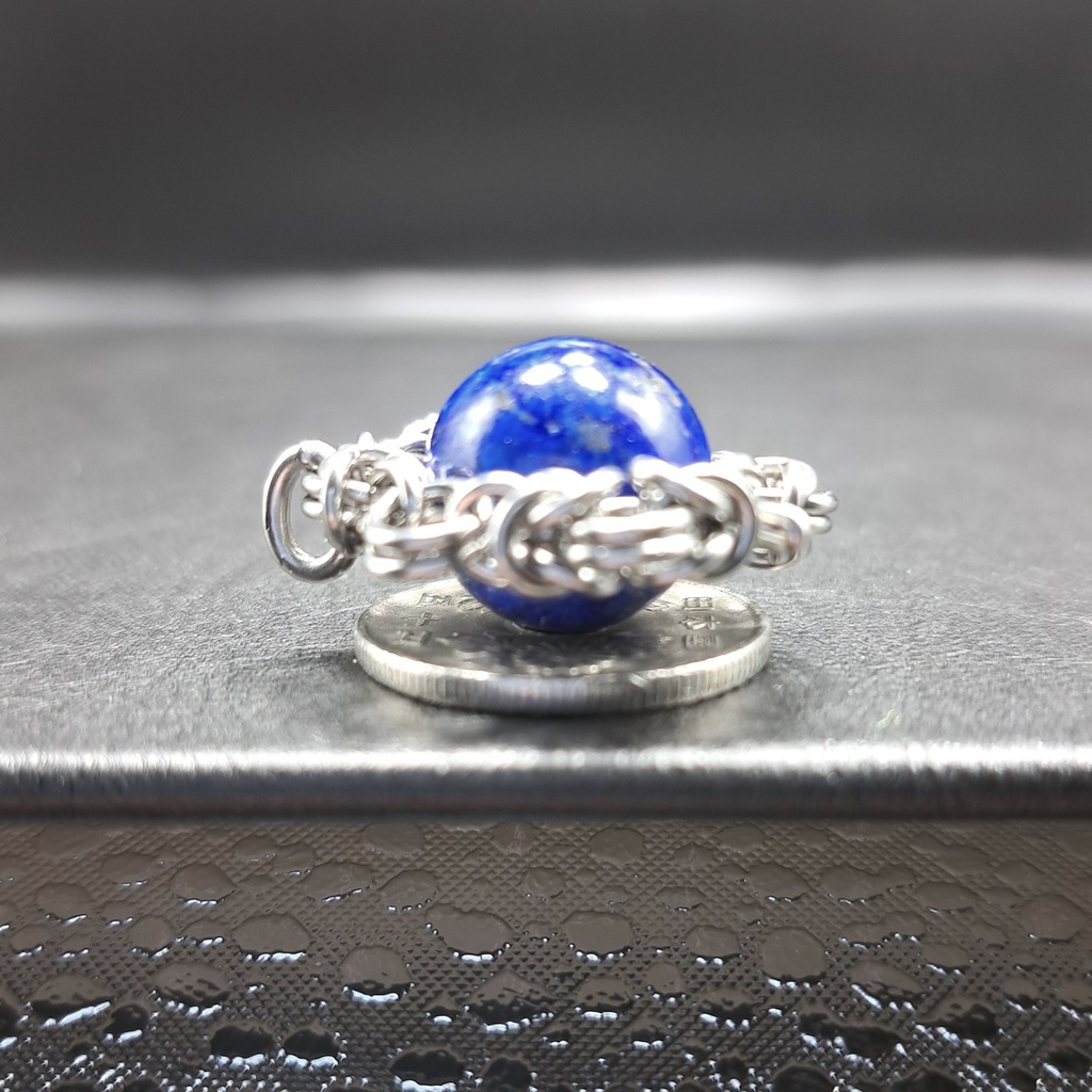 天然色 大珠 濃厚! ラピスラズリ ペンダントトップ