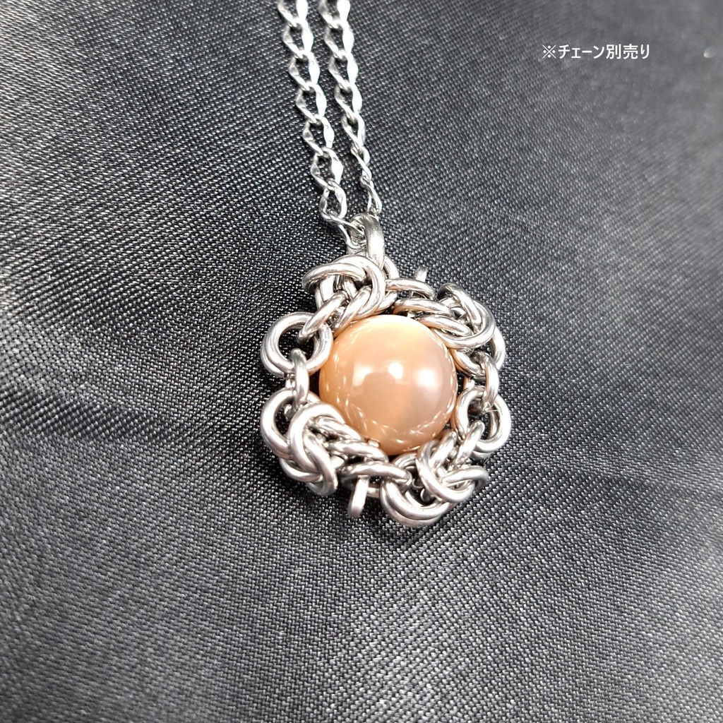 オレンジブラウン ムーンストーン ペンダントトップ