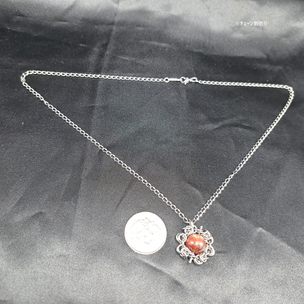 濃厚な色合い&煌めき! サンストーン ペンダントトップ