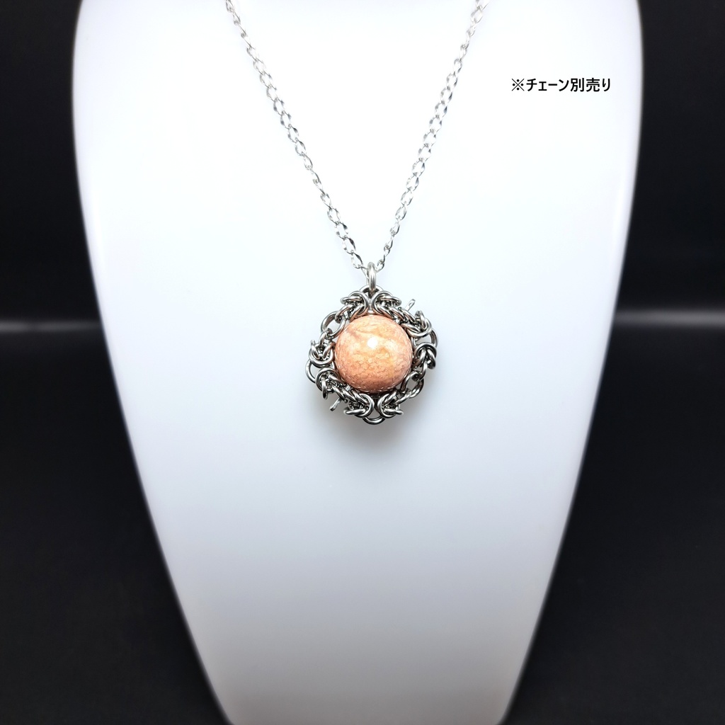 桜花爛漫! 桜メノウ ( チェリーブロッサムアゲート ) ペンダントトップ