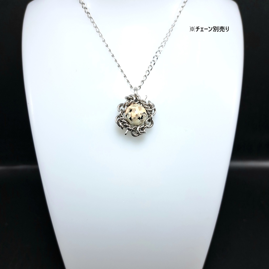 和風な模様が綺麗! 皇妃紅雲石( 龍王石 ) ペンダントトップ