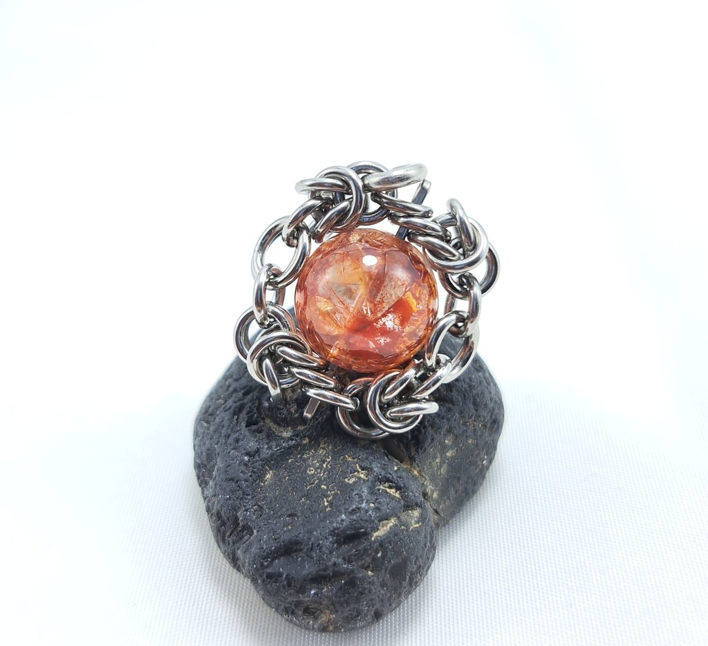 発色抜群! 錦鯉水晶 (ライモナイトインクォーツ) ペンダントトップ