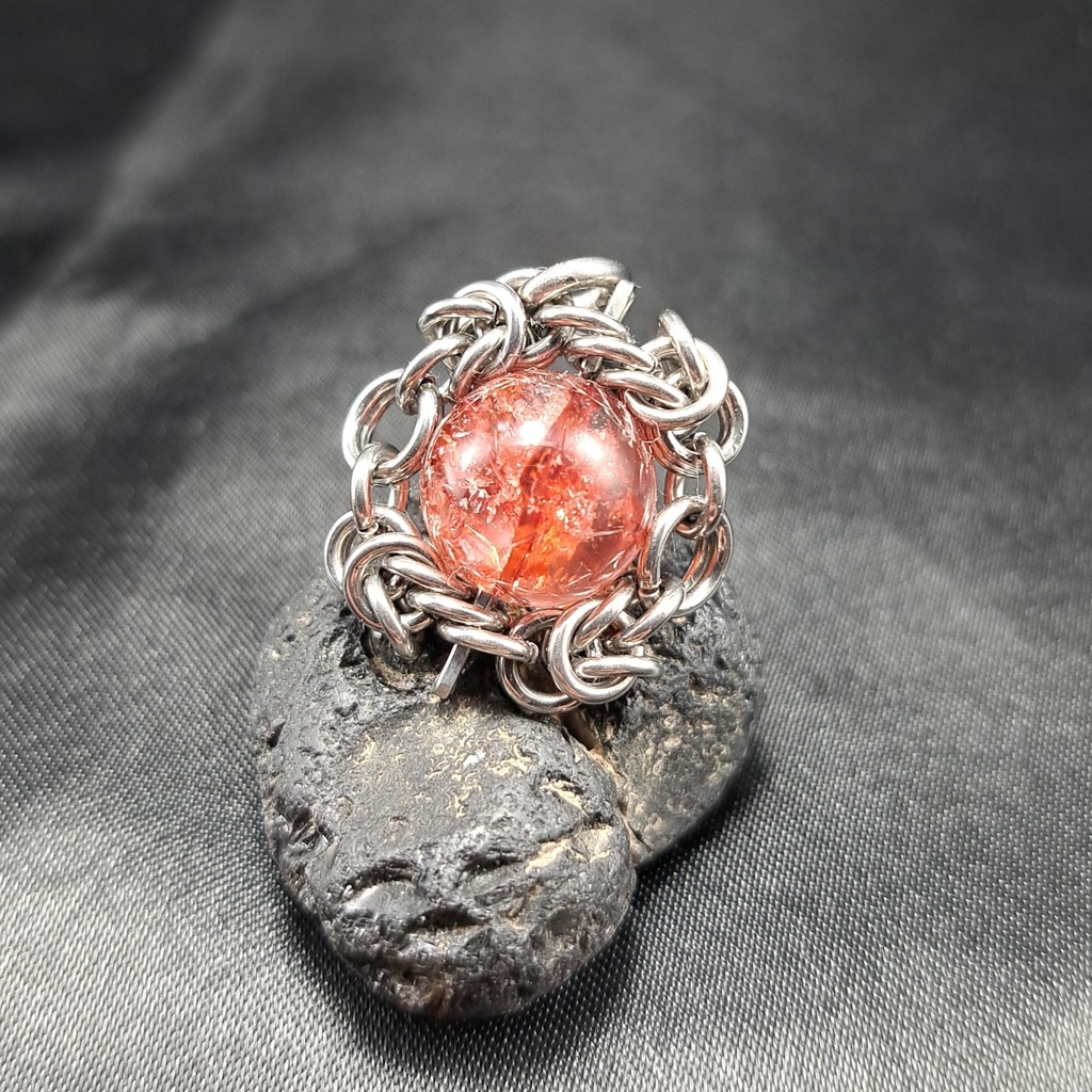 発色抜群! 錦鯉水晶 (ライモナイトインクォーツ) ペンダントトップ