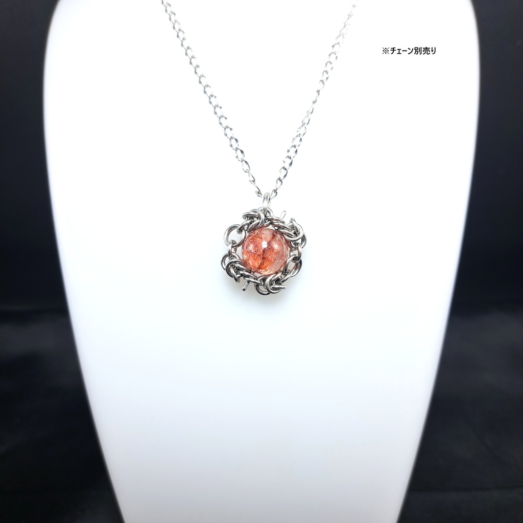 発色抜群! 錦鯉水晶 (ライモナイトインクォーツ) ペンダントトップ