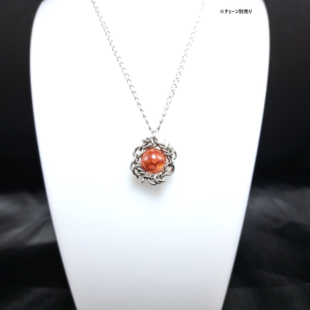 発色抜群! 錦鯉水晶 (ライモナイトインクォーツ) ペンダントトップ