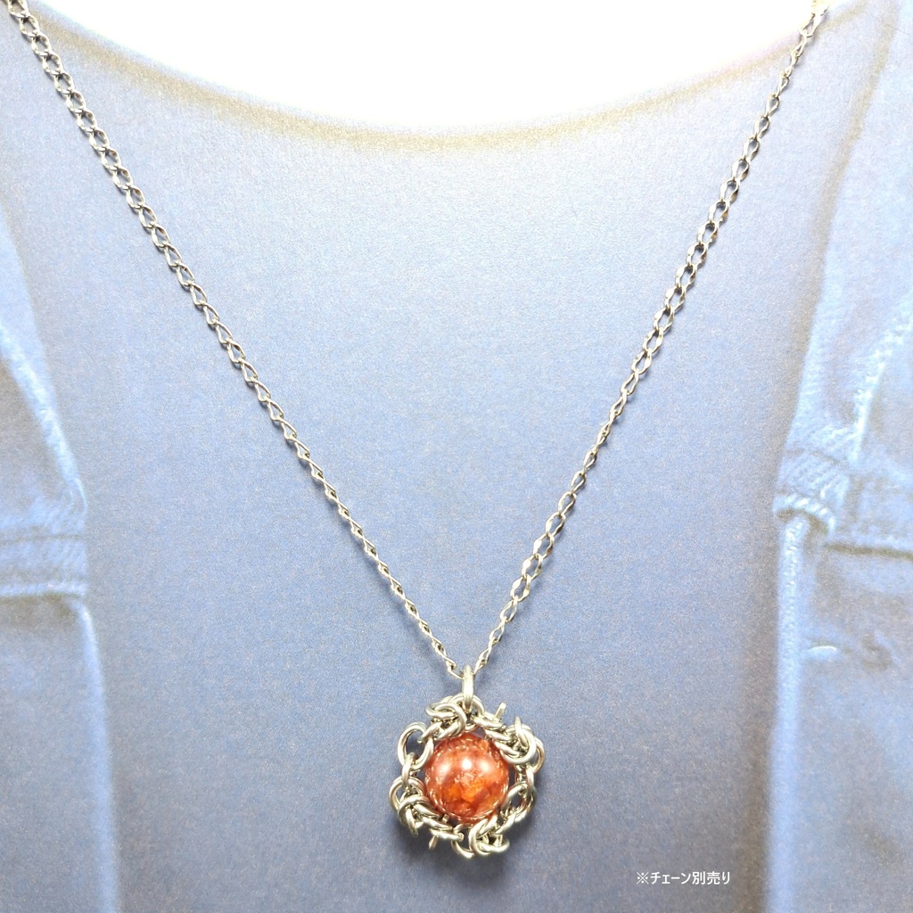 発色抜群! 錦鯉水晶 (ライモナイトインクォーツ) ペンダントトップ