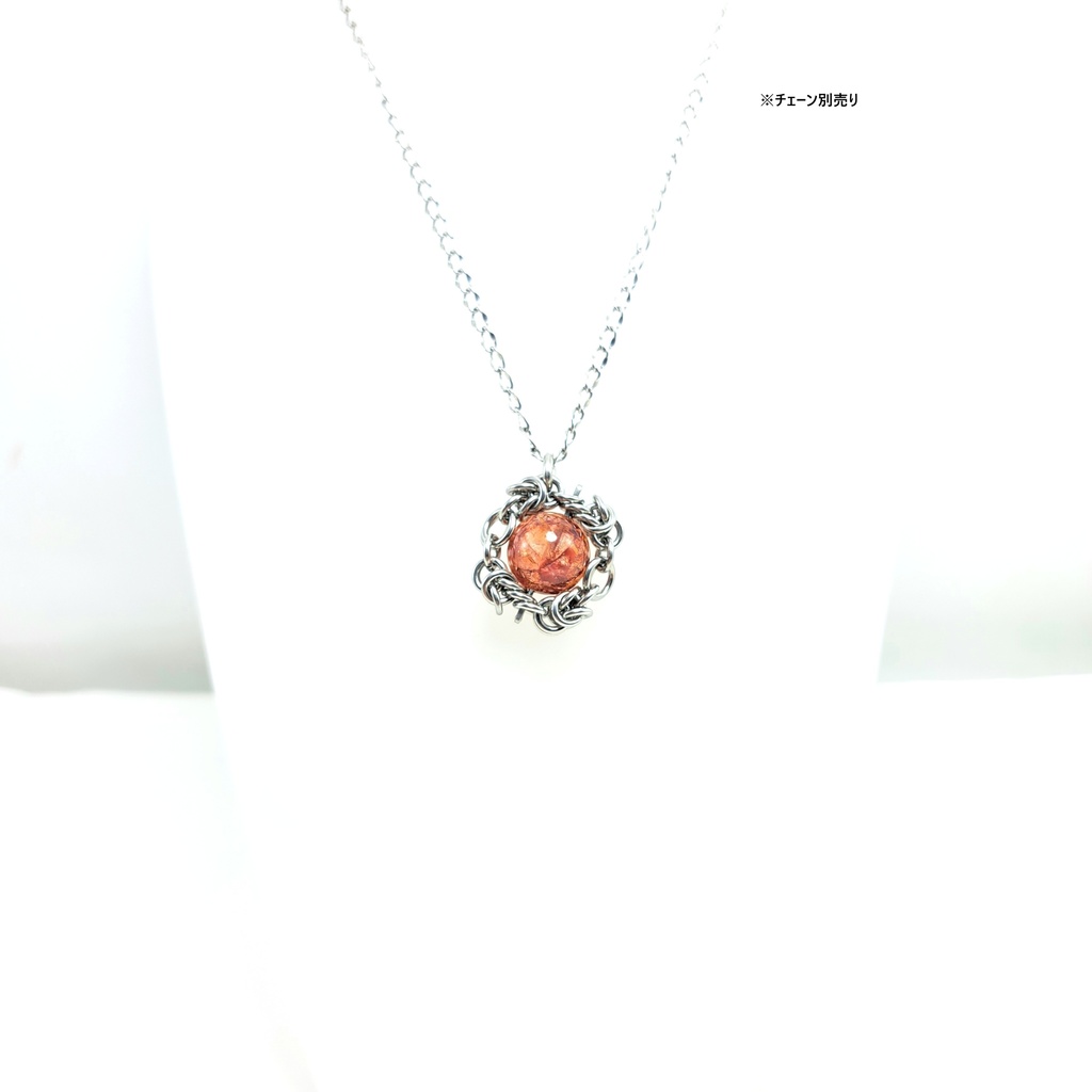 発色抜群! 錦鯉水晶 (ライモナイトインクォーツ) ペンダントトップ