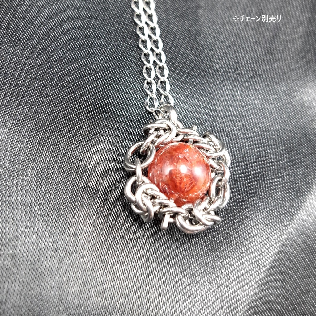 発色抜群! 錦鯉水晶 (ライモナイトインクォーツ) ペンダントトップ