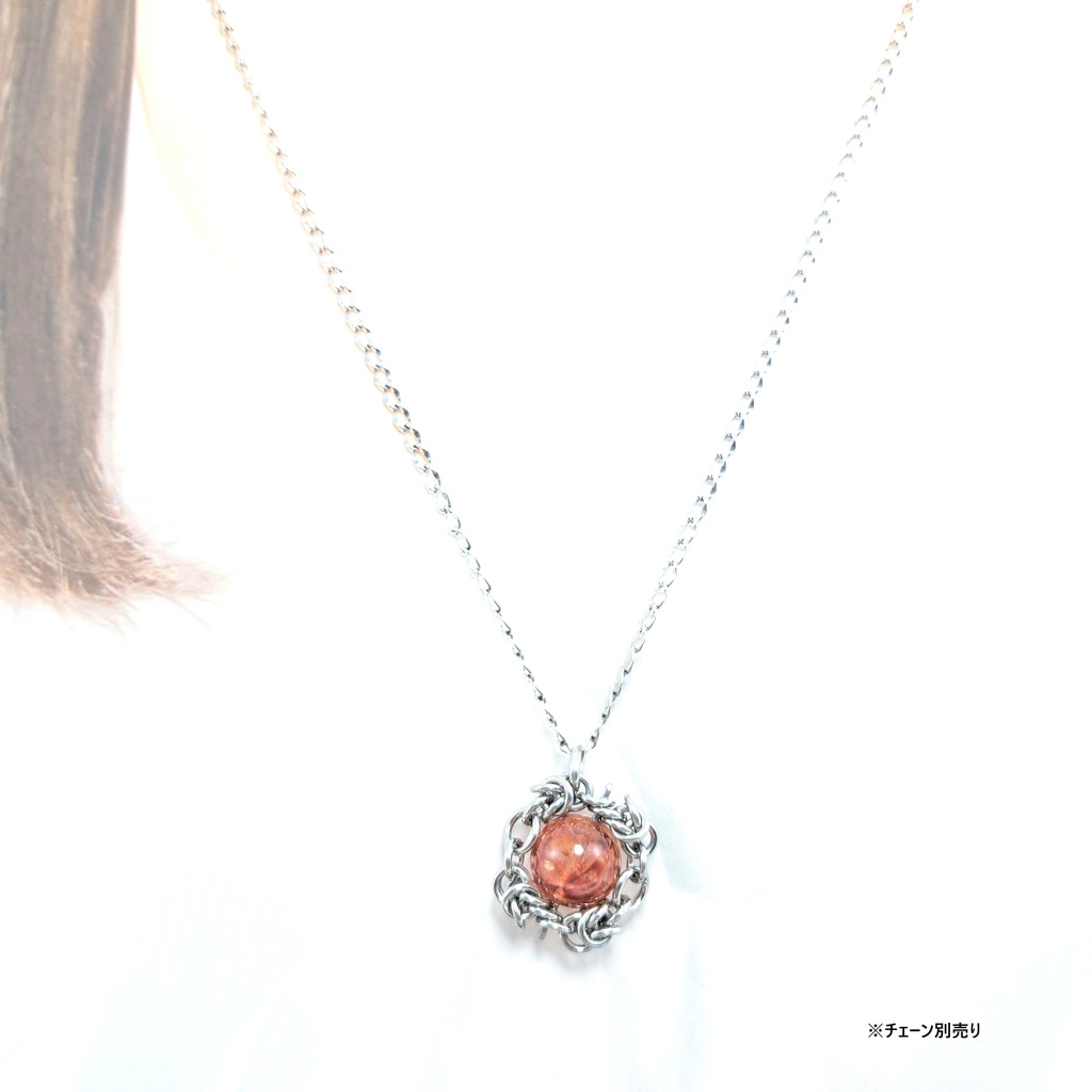 発色抜群! 錦鯉水晶 (ライモナイトインクォーツ) ペンダントトップ