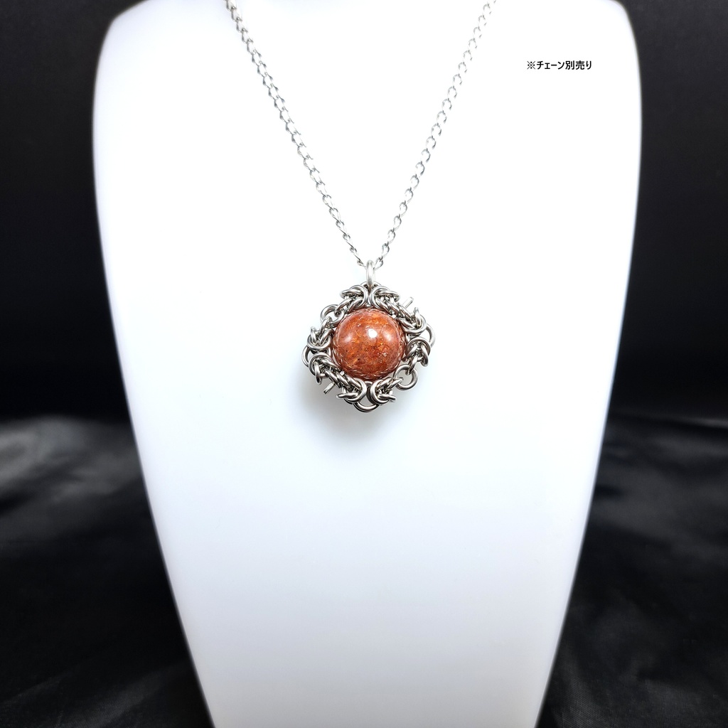 ライモナイト入り レッドアベンチュリン ペンダントトップ