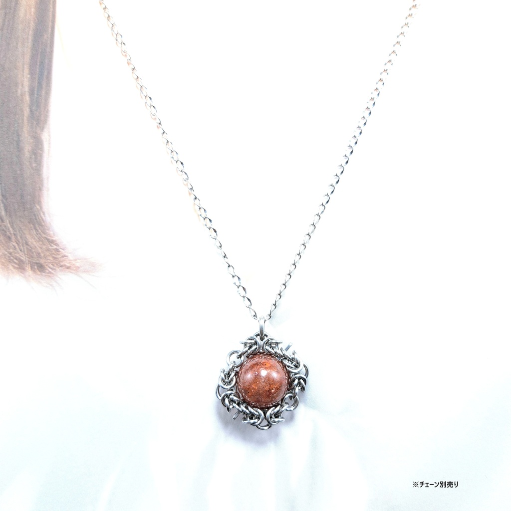 ライモナイト入り レッドアベンチュリン ペンダントトップ