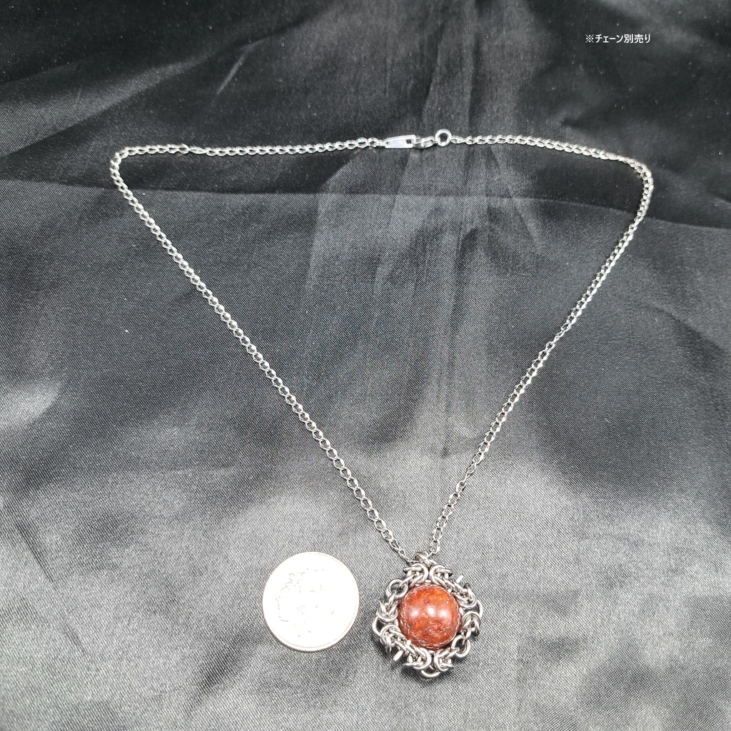 ライモナイト入り レッドアベンチュリン ペンダントトップ