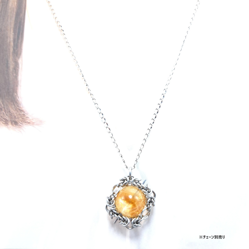 大珠! ファントム シトリン ペンダントトップ