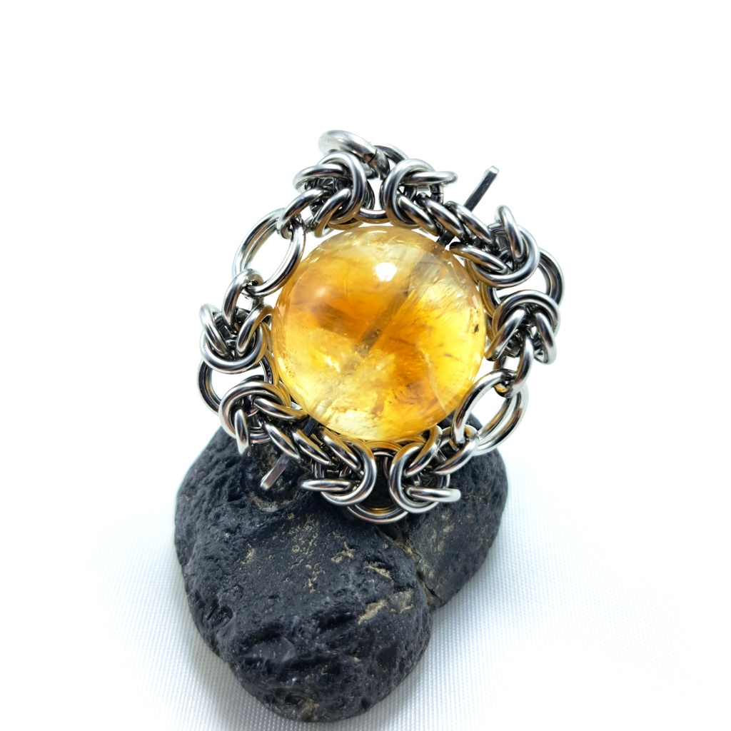 大珠! ファントム シトリン ペンダントトップ