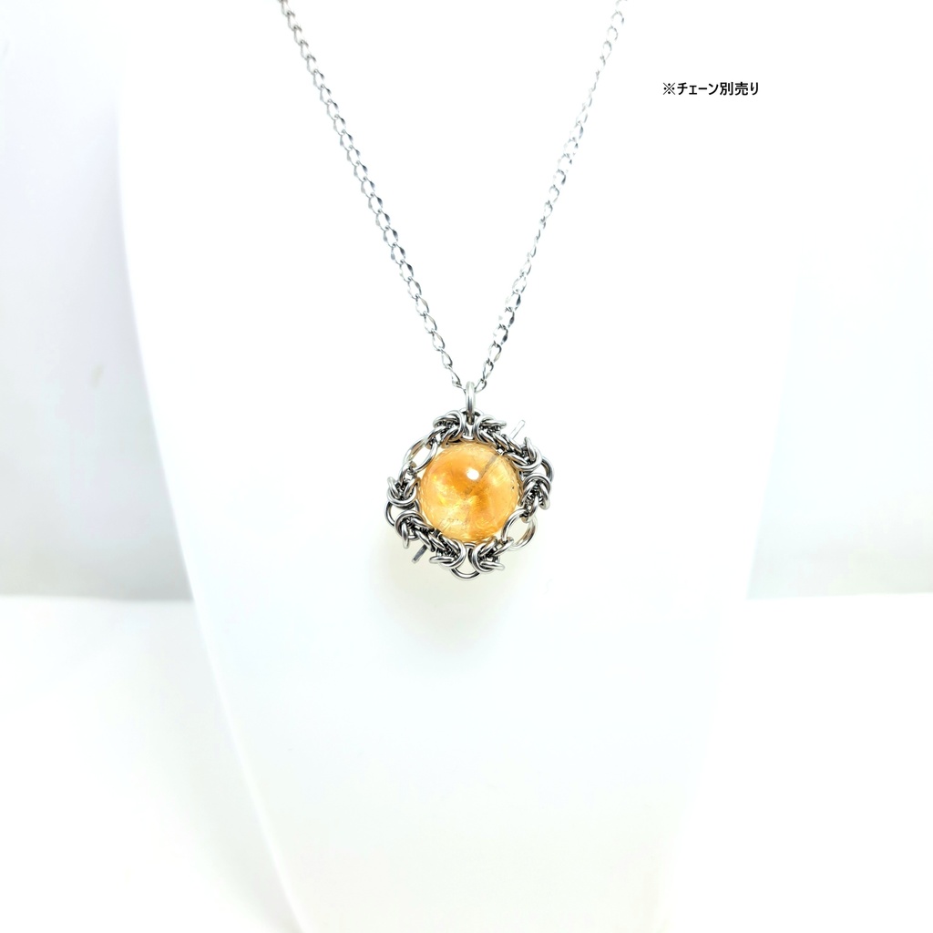 大珠! ファントム シトリン ペンダントトップ