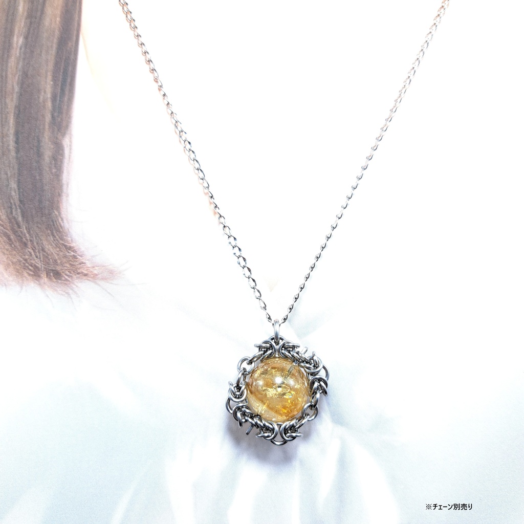 大珠! ファントム シトリン ペンダントトップ