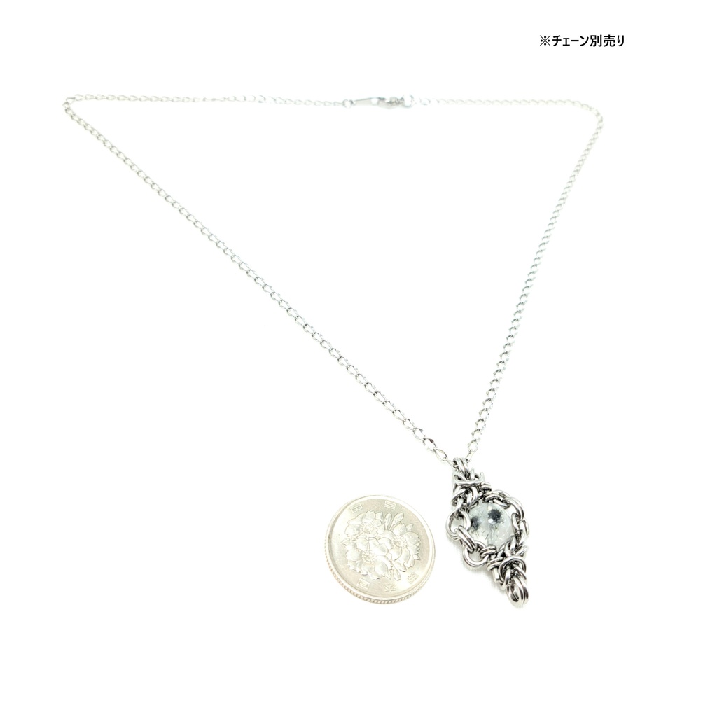 水晶に宿る星の幻影! ホーランダイト イン クォーツ ペンダントトップ