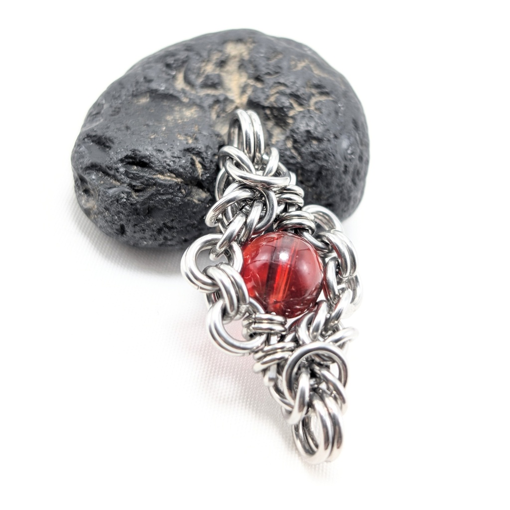 燃え上がる炎の様な色合い!オレゴンサンストーン ペンダントトップ
