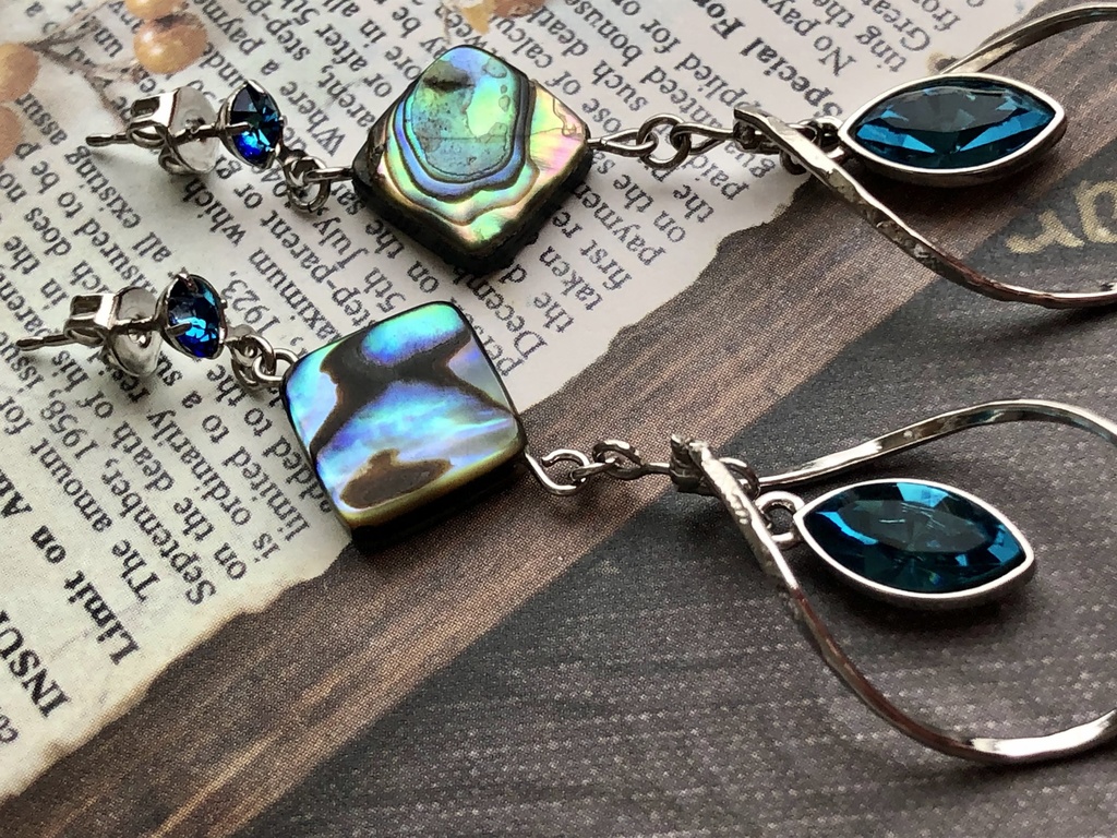 【展示のみ】冥き泡沫のイヤリング/ピアス(アーモロートイメージ)