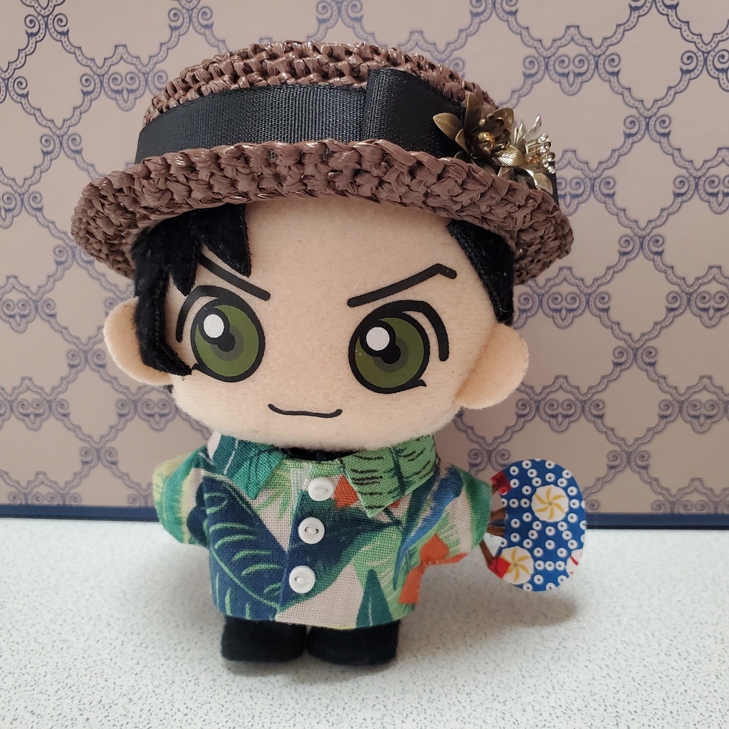 手編みカンカン帽