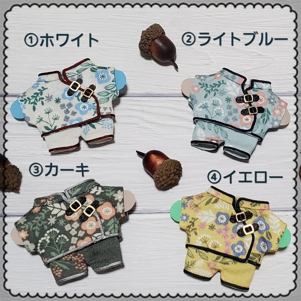 花柄チャイナ服