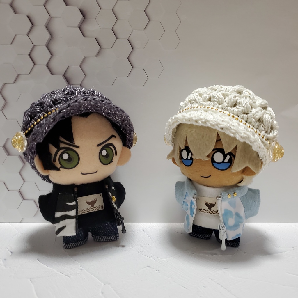 手編みキャスケット帽