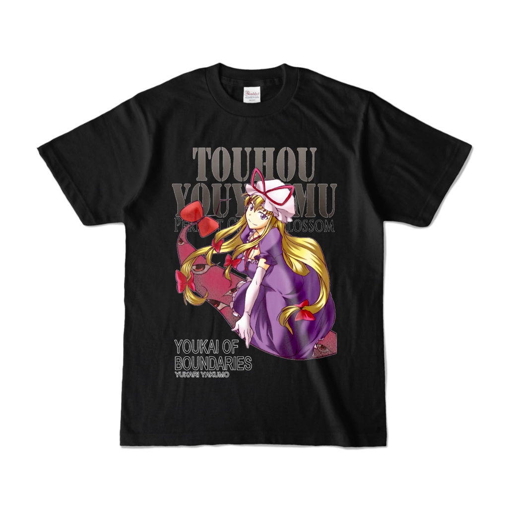 東方projectTシャツ黒（八雲紫）