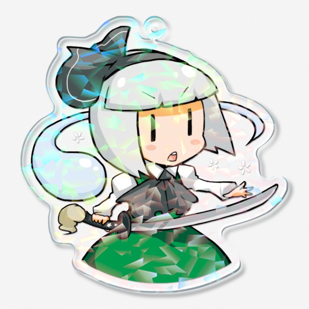 東方ホログラムアクキー（魂魄妖夢）