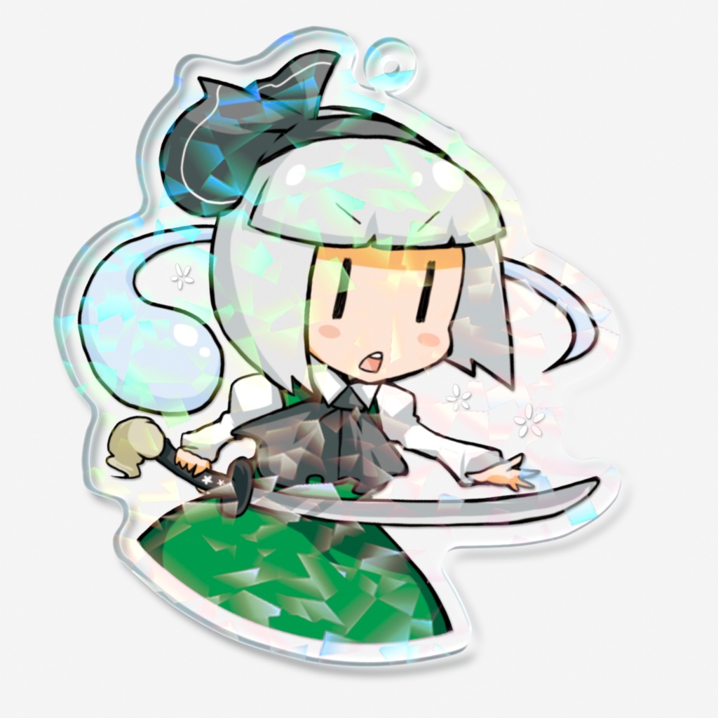 東方ホログラムアクキー(魂魄妖夢)