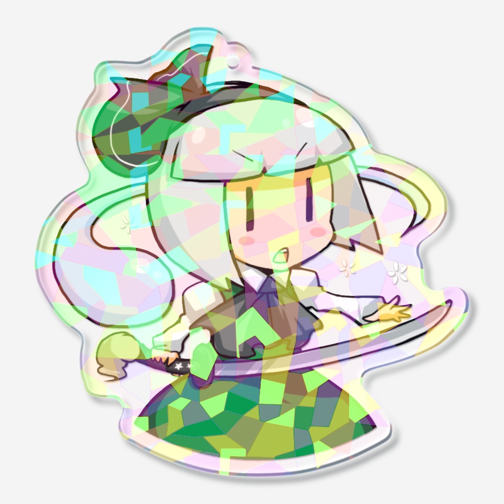 東方ホログラムアクキー（魂魄妖夢）