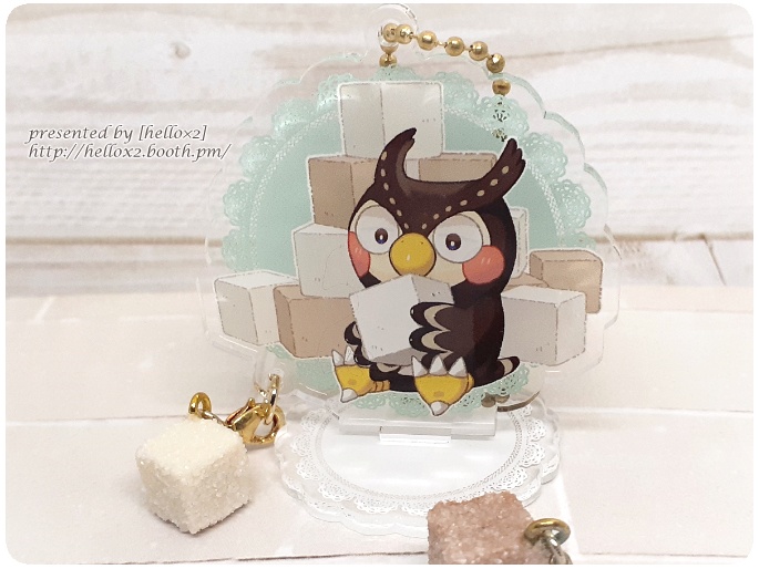 どうぶつの森・フータと角砂糖のアクリルフィギュア