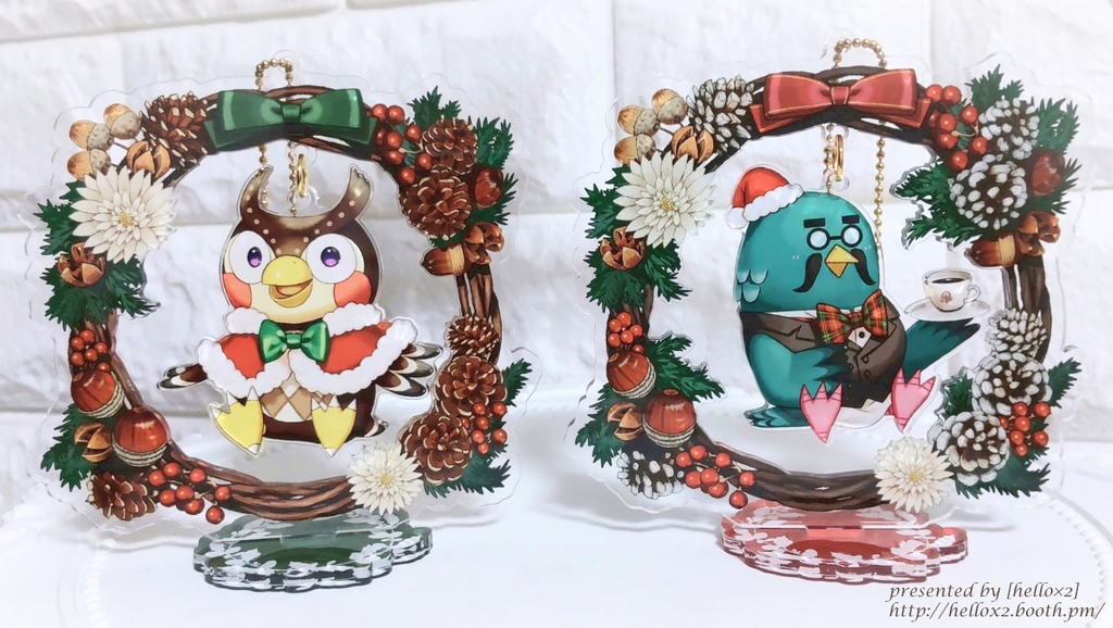 フータとマスターのホリデーなアクリルスタンド