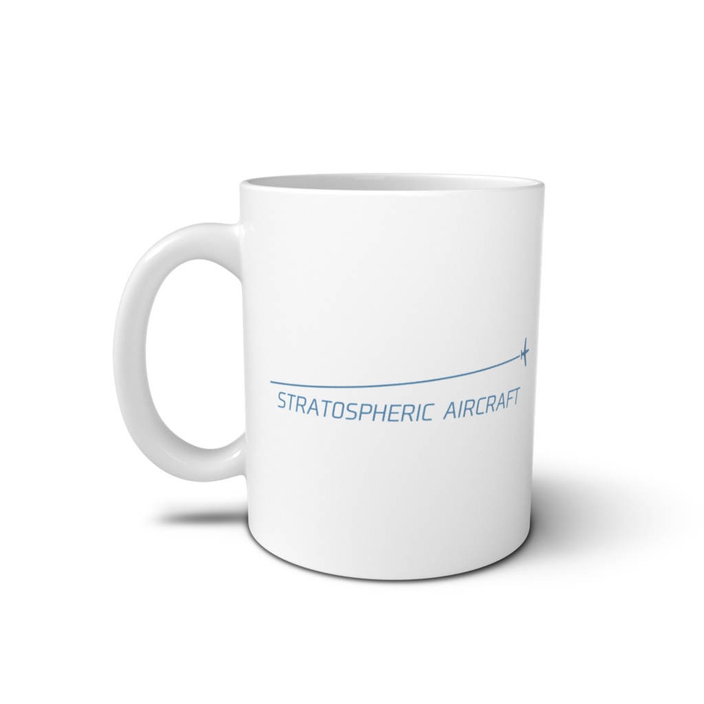 Stratpheric Aircraft factory ロゴのマグカップ