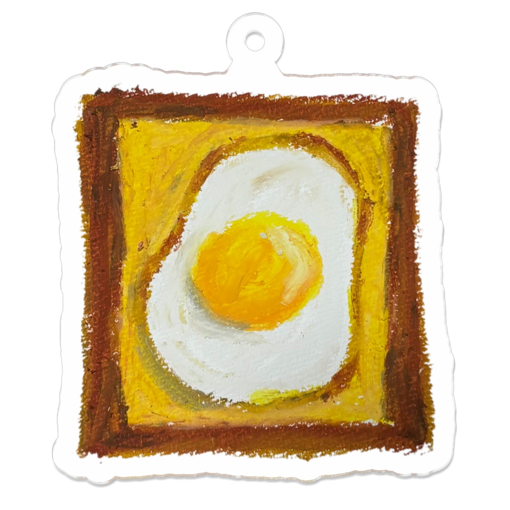 目玉焼きトースト アクリルキーホルダー