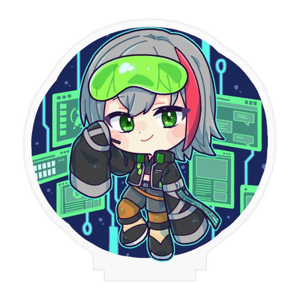 赤羅アヤSDアクリルスタンド(サイバーパンク)