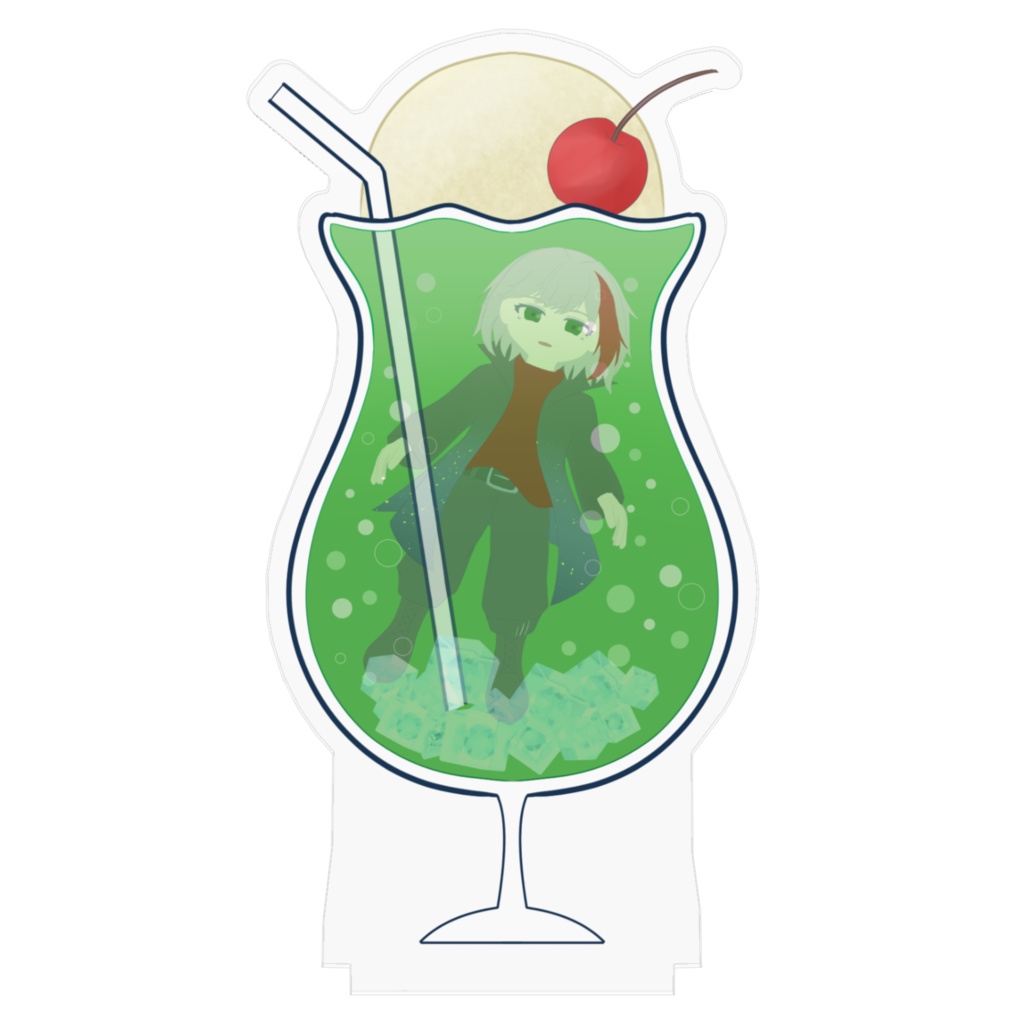 純喫茶せきら メロンクリームソーダアクリルスタンド