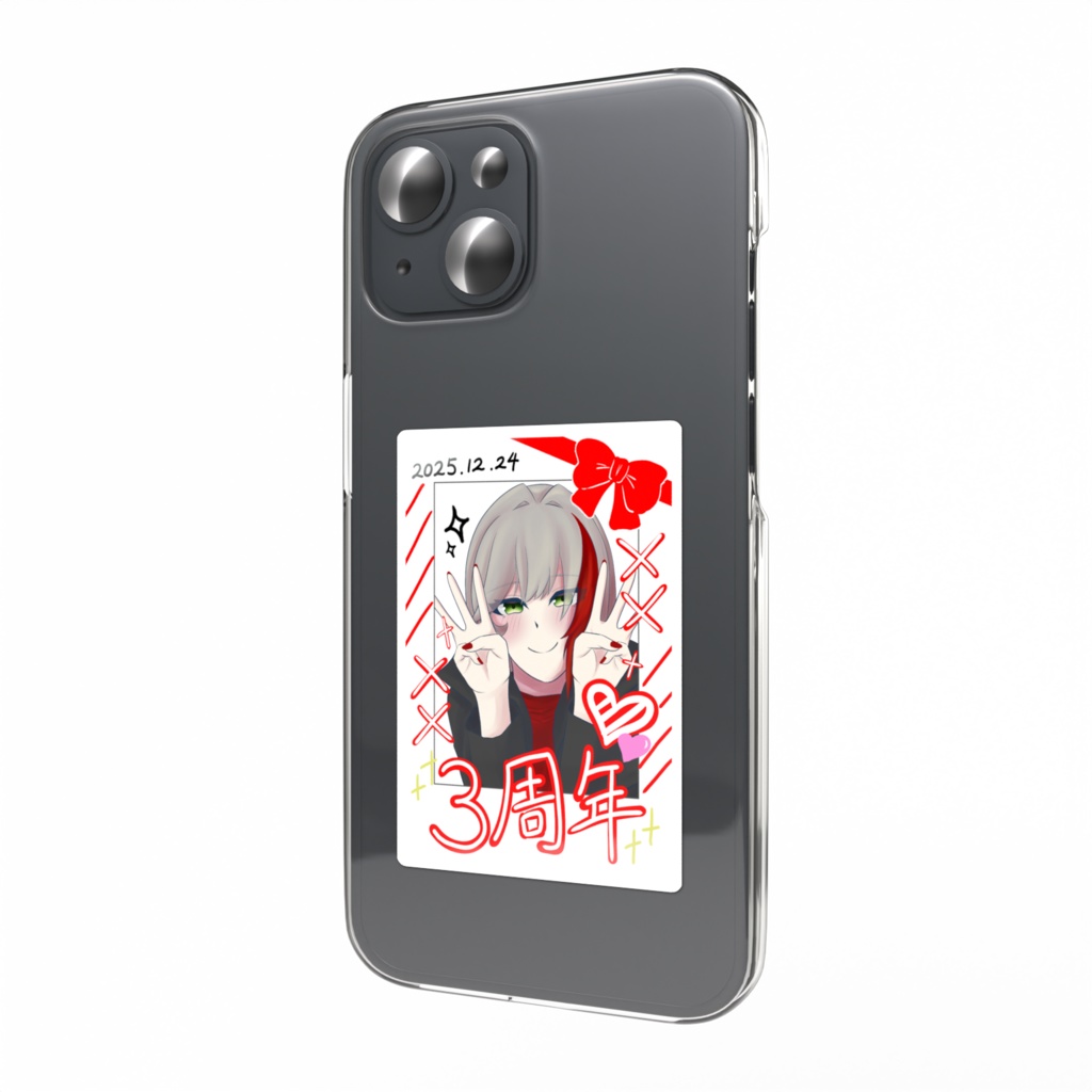 赤羅アヤ３周年チェキ風ステッカー