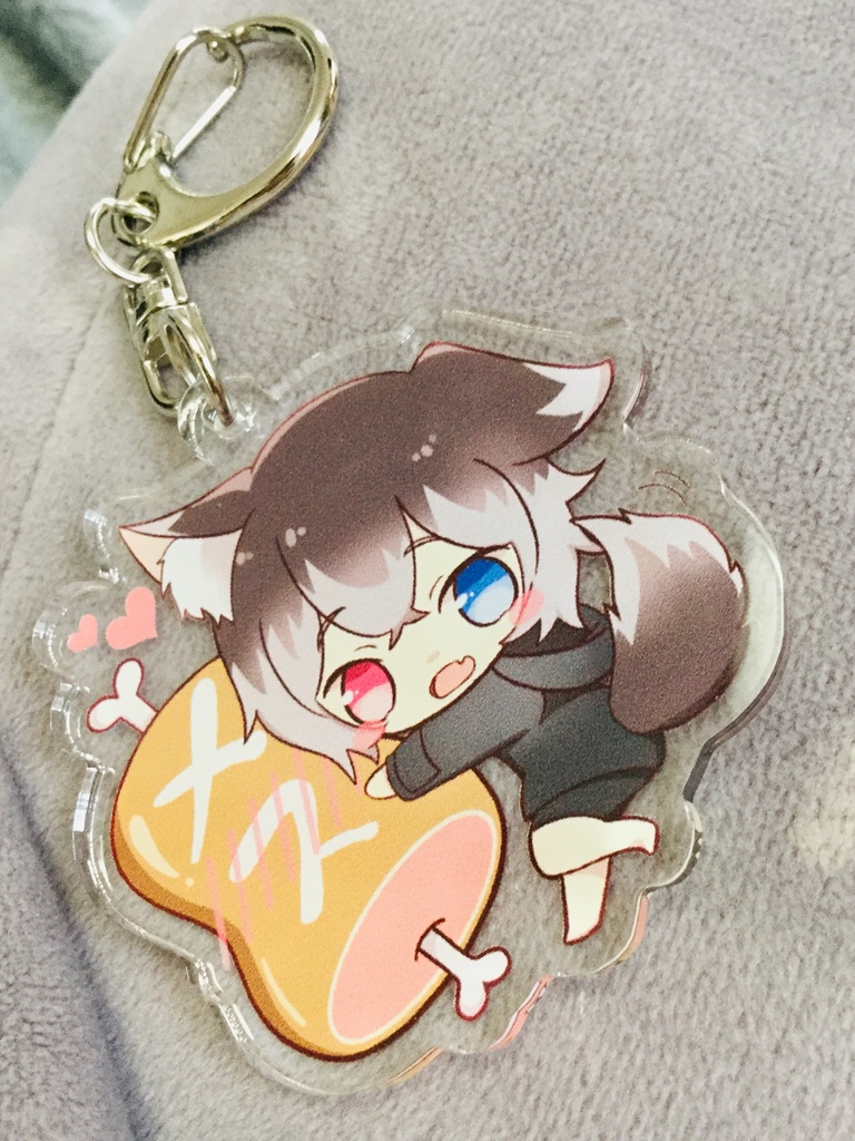 蓮希るい初グッズ!【6000人記念】アクリルキーホルダー🐶