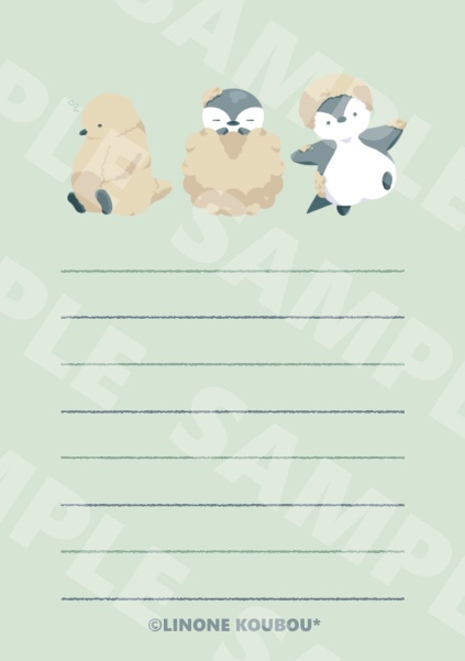 ミニ便箋【全11種・20枚入り・A7】