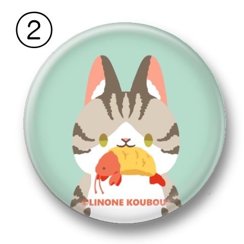 丸型缶バッジ(Cat)