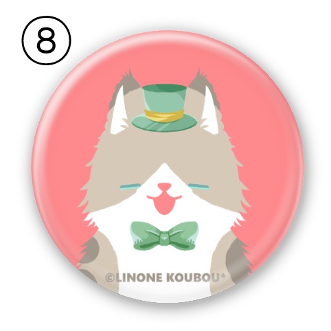 丸型缶バッジ(Cat)